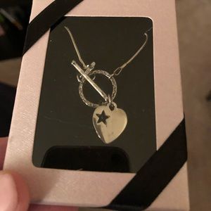 Silver heart necklace